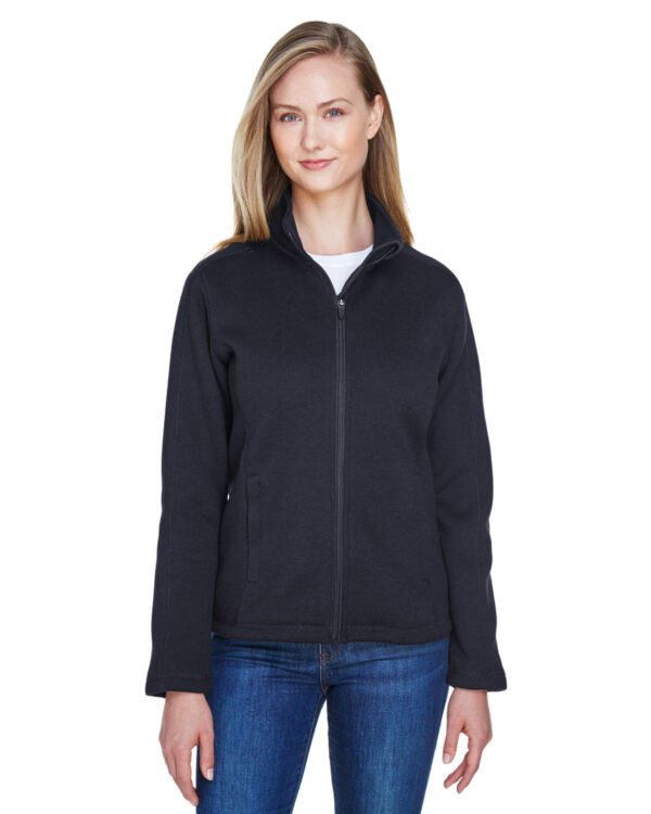 Refined Comfort: Devon & Jones Ladies' Bristol Full-Zip Sweater Fleece Jacket