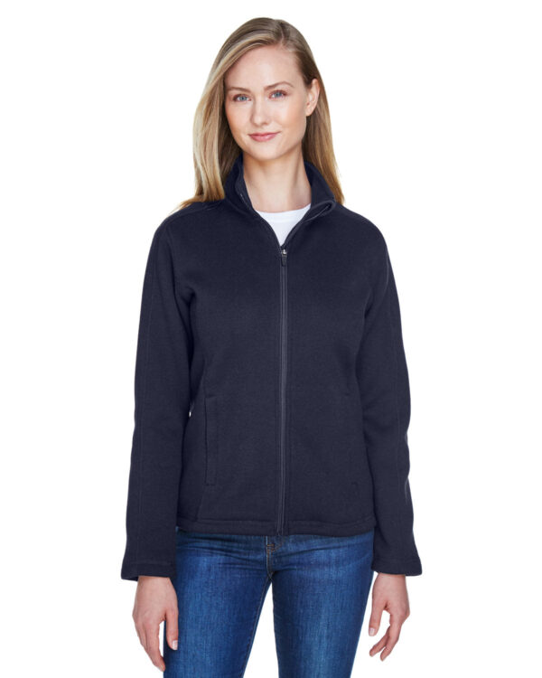 Refined Comfort: Devon & Jones Ladies' Bristol Full-Zip Sweater Fleece Jacket - Image 5