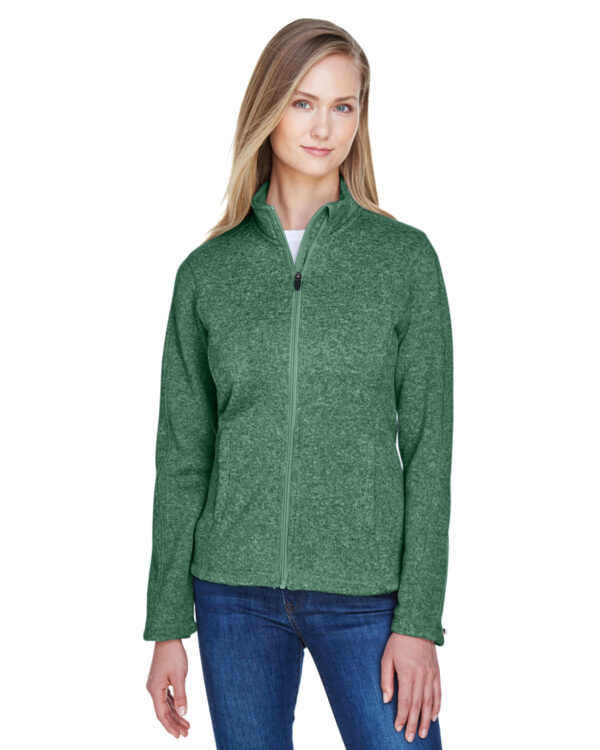 Refined Comfort: Devon & Jones Ladies' Bristol Full-Zip Sweater Fleece Jacket - Image 2