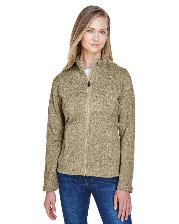 Refined Comfort: Devon & Jones Ladies' Bristol Full-Zip Sweater Fleece Jacket - Image 4