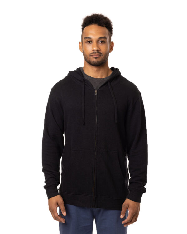 Elevate Sustainability in Every Zip: Unisex Hemp Hero Full-Zip Hooded Sweatshirt by econscious - Image 2