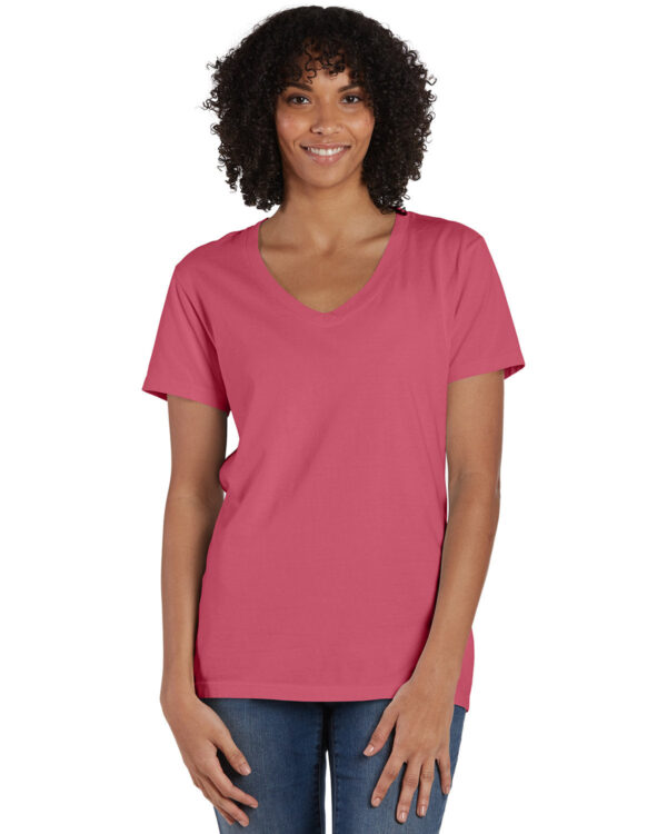 ComfortWash by Hanes Ladies' V-Neck T-Shirt GDH125 - Image 3
