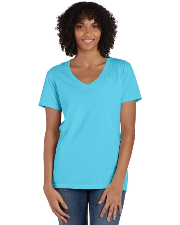 ComfortWash by Hanes Ladies' V-Neck T-Shirt GDH125 - Image 9