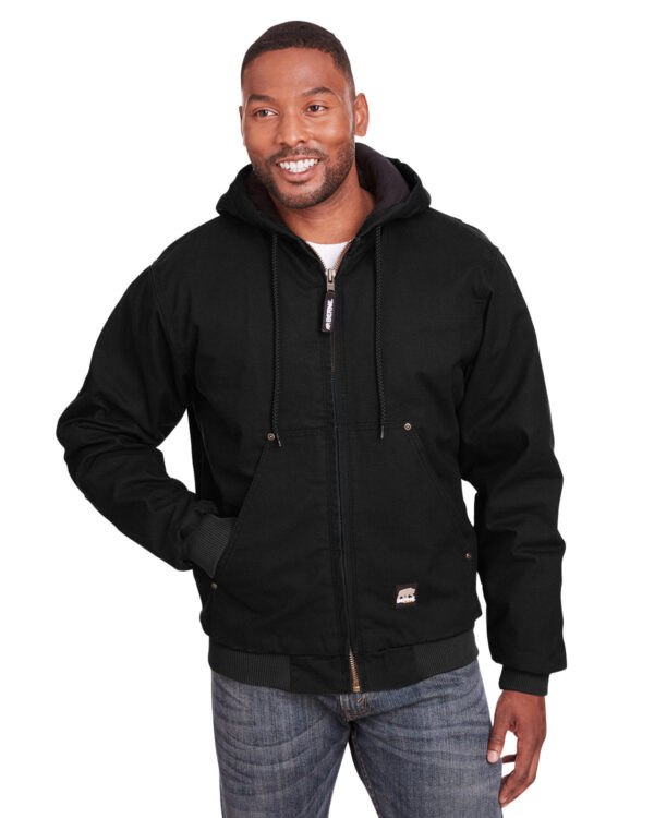 BERNE Men's Highland Washed Cotton Duck Hooded Jacket: Rugged Outerwear Essential - Image 2