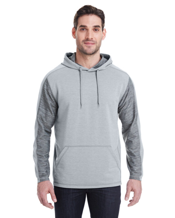 Elevate Your Comfort: J America Adult Omega Stretch Hooded Sweatshirt - Image 2