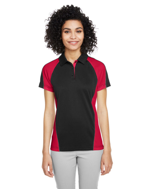 Harriton Ladies' Advantage Colorblock Polo Shirt: Redefine Elegance with Snag Protection Plus IL Technology"