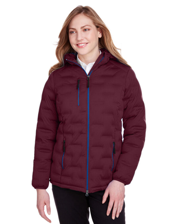 Elevate Your Winter Look with the North End Ladies' Loft Puffer Jacket - Image 2