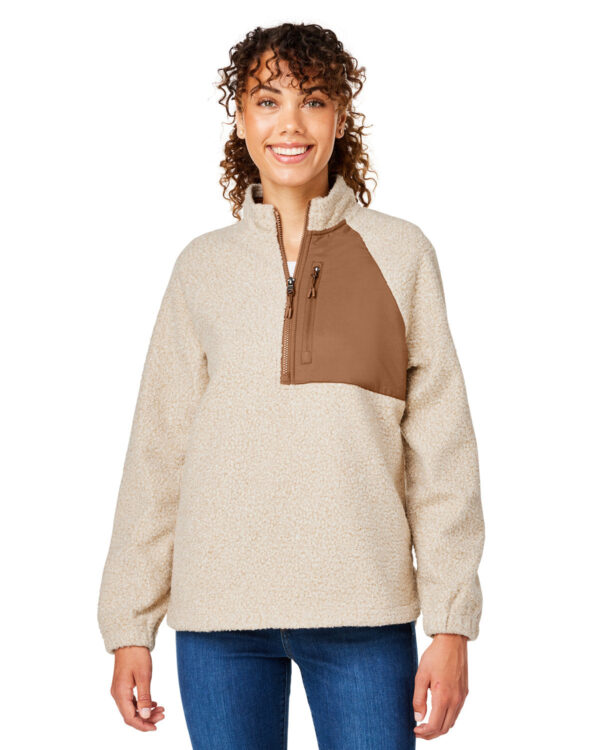 Elevate Your Wardrobe: North End Ladies' Aura Sweater Fleece Quarter-Zip - Image 3