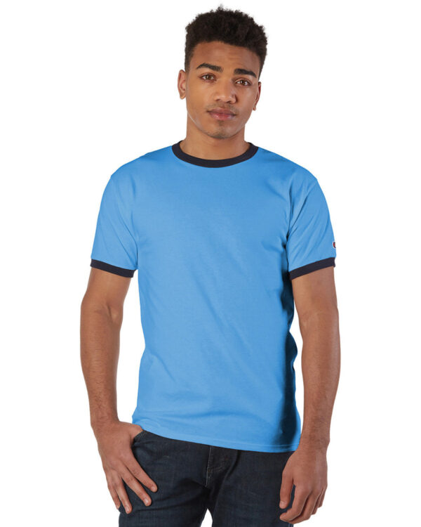 Champion Classic: The Adult 5.2 oz. Ringer T-Shirt - Image 2