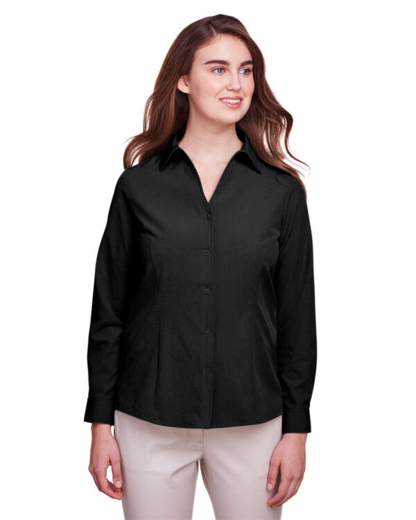 Enduring Elegance: UltraClub Ladies' Bradley Performance Woven Shirt