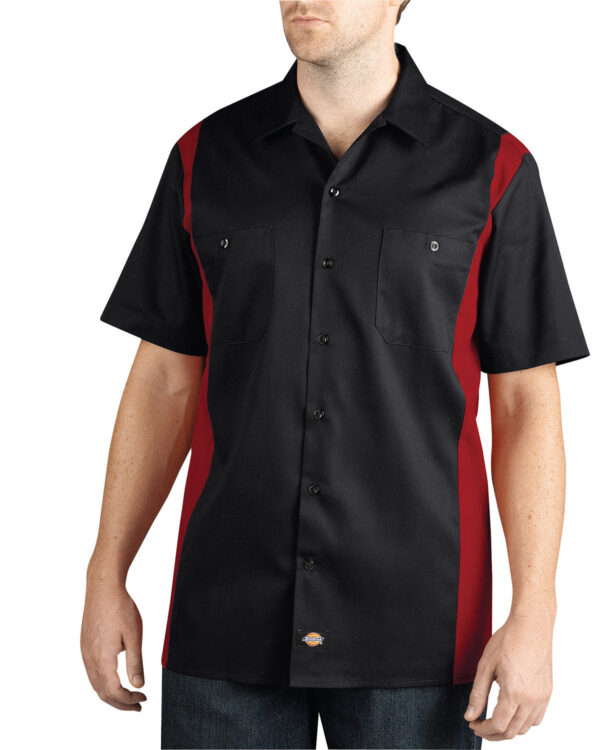 Dickies Men's Two-Tone Short-Sleeve Work Shirt - Image 2