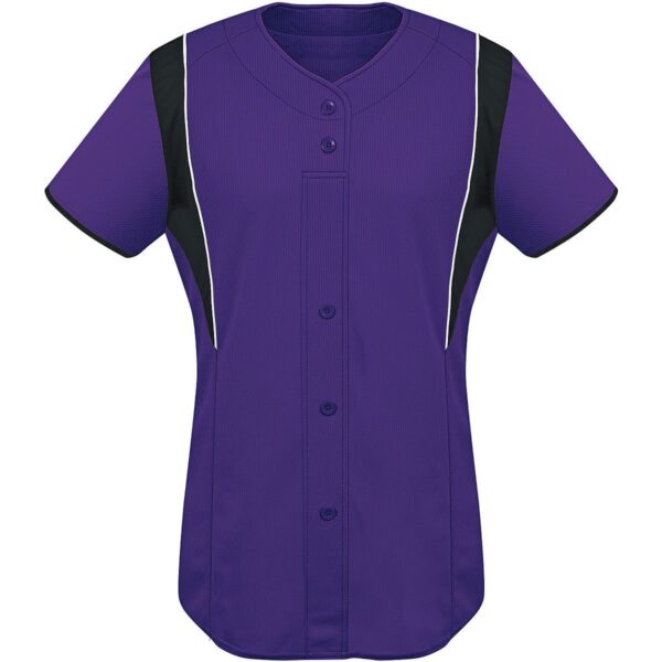 LADIES FAUX FRONT JERSEY - Apparel Globe
