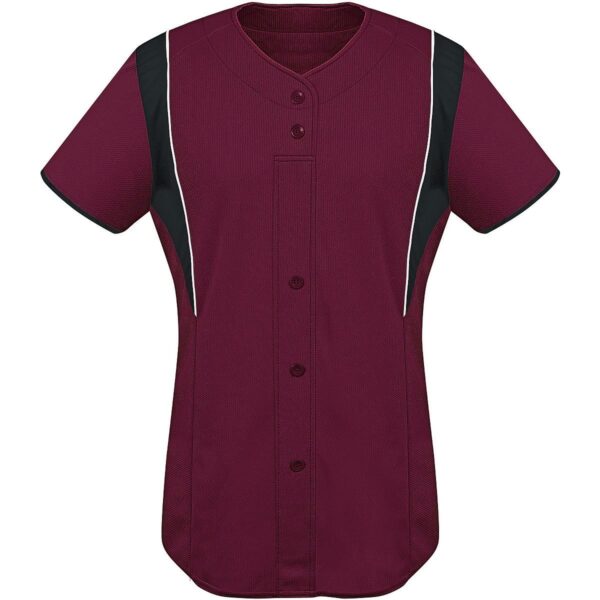 LADIES FAUX FRONT JERSEY - Apparel Globe