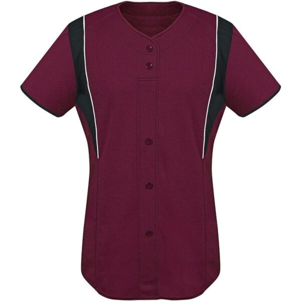 LADIES FAUX FRONT JERSEY - Apparel Globe