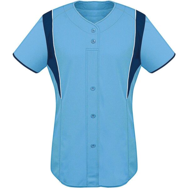 LADIES FAUX FRONT JERSEY - Apparel Globe