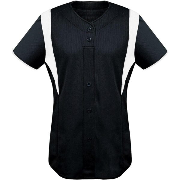 LADIES FAUX FRONT JERSEY - Apparel Globe