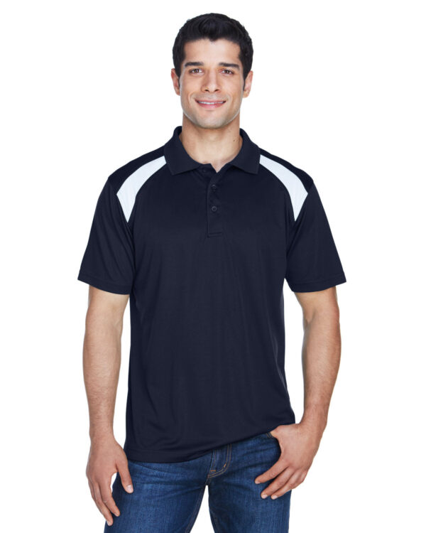 HARRITON Adult 4 oz. Polytech Colorblock Polo Shirt: Dynamic Style - Image 2