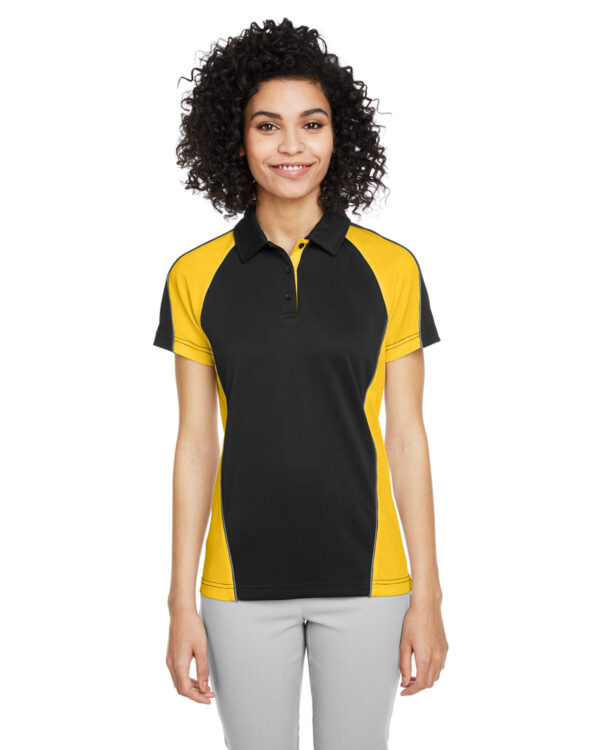 Harriton Ladies' Advantage Colorblock Polo Shirt: Redefine Elegance with Snag Protection Plus IL Technology" - Image 2