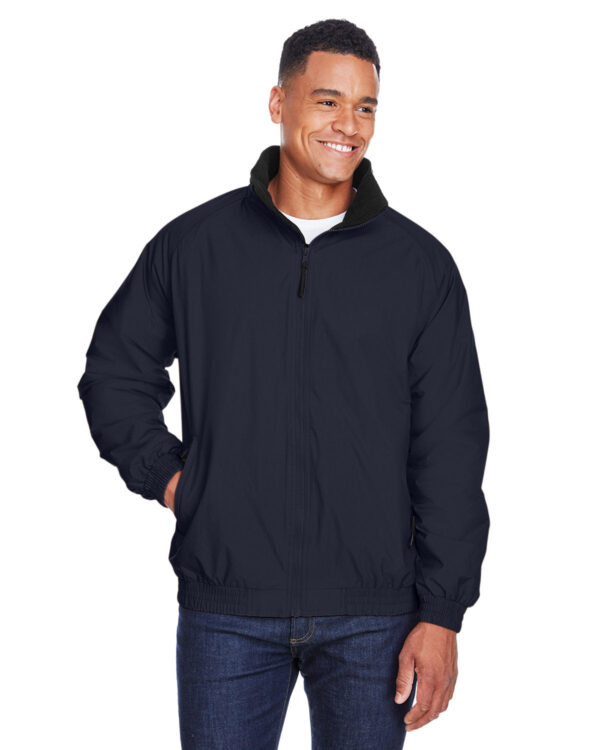 Harriton Adult Fleece-Lined Nylon Jacket: Warmth and Comfort in a Sleek Design. - Image 2